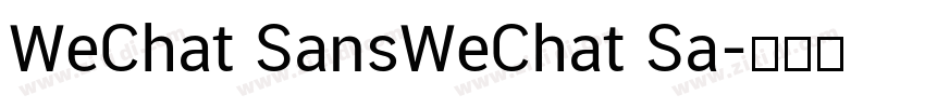 WeChat SansWeChat Sa字体转换